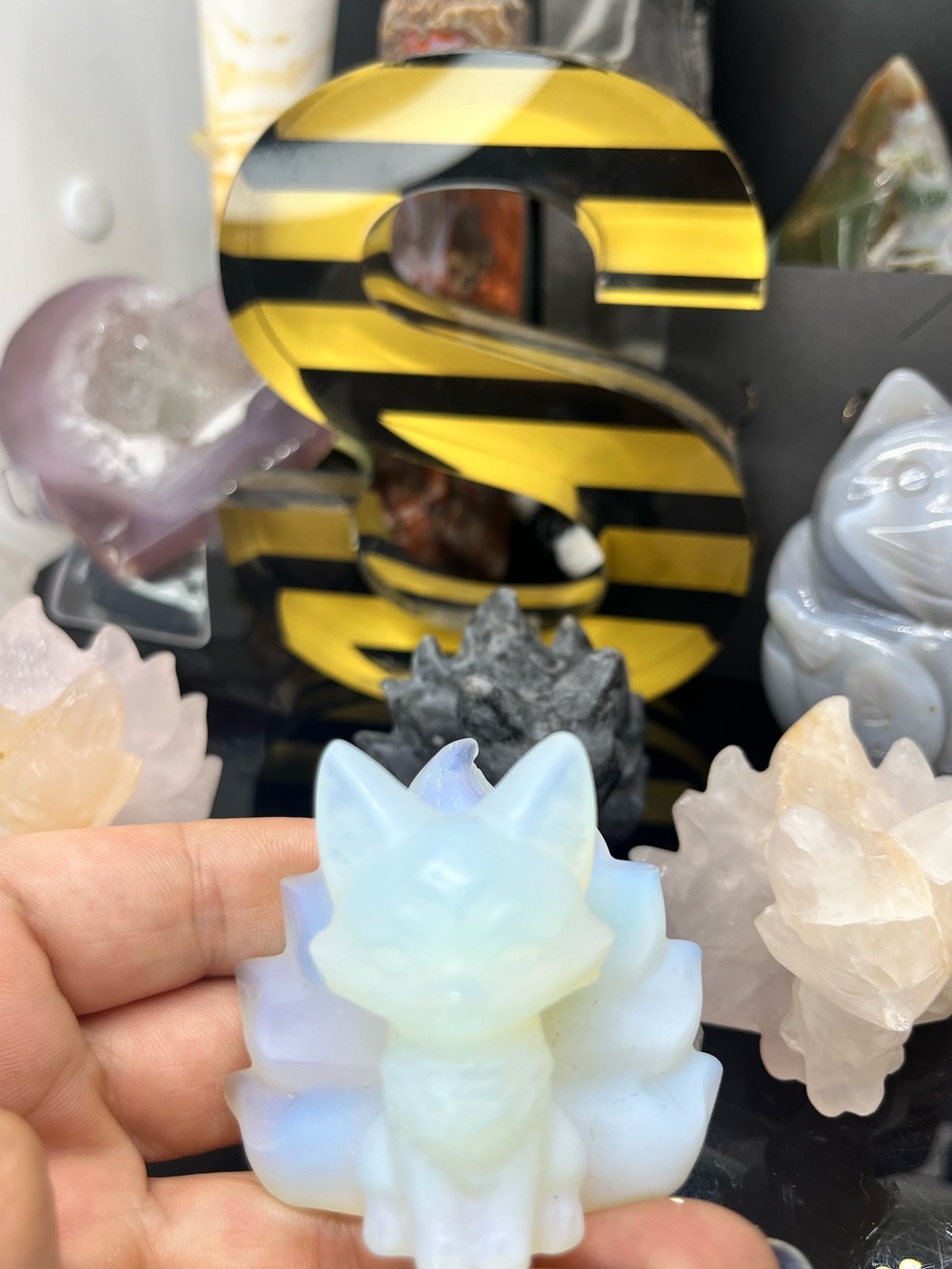 Ninetail Crystal Carving